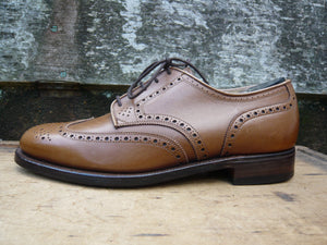 CROCKETT & JONES BROGUES – BROWN / TAN - UK 6.5 – SANDHURST – UNWORN CONDITION