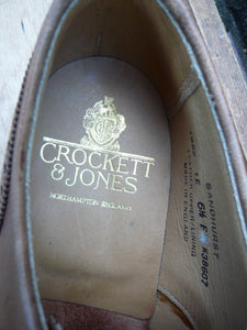 CROCKETT & JONES BROGUES – BROWN / TAN - UK 6.5 – SANDHURST – UNWORN CONDITION