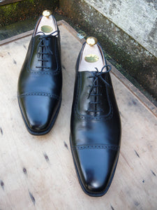 CROCKETT & JONES BROGUES – BLACK - UK 12 – WESTBOURNE - SUPERB CONDITION