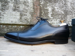 CROCKETT & JONES BROGUES – BLACK - UK 12 – WESTBOURNE - SUPERB CONDITION