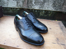 Load image into Gallery viewer, CHURCH’S BROGUES – BLACK – UK 7.5 - PERTH – UNWORN CONDITION
