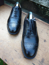 Load image into Gallery viewer, CHURCH’S BROGUES – BLACK – UK 7.5 - PERTH – UNWORN CONDITION
