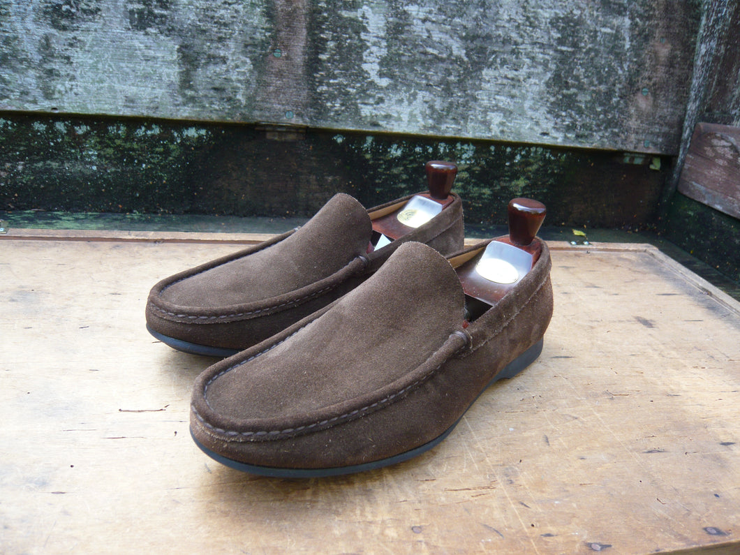 CHURCH’S LOAFERS – BROWN SUEDE – UK 9 – TOLOMEO – EXCELLENT CONDITION