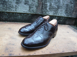 CHURCH’S BROGUES – BROWN / EBONY - UK 12 – BURWOOD – EXCELLENT CONDITION