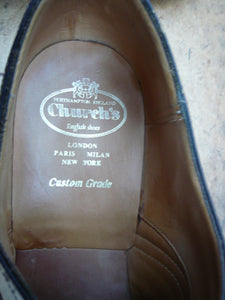 CHURCH’S BROGUES – BROWN / EBONY - UK 12 – BURWOOD – EXCELLENT CONDITION