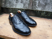 Load image into Gallery viewer, CHURCH’S BROGUES – BLACK - UK 10 – BURWOOD - UNWORN CONDITION
