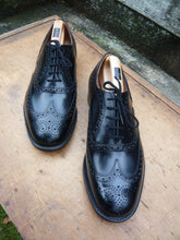 Load image into Gallery viewer, CHURCH’S BROGUES – BLACK - UK 10 – BURWOOD - UNWORN CONDITION
