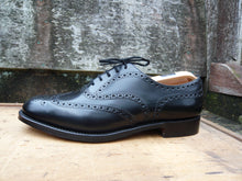 Load image into Gallery viewer, CHURCH’S BROGUES – BLACK - UK 10 – BURWOOD - UNWORN CONDITION
