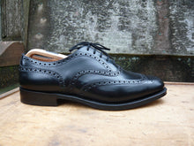 Load image into Gallery viewer, CHURCH’S BROGUES – BLACK - UK 10 – BURWOOD - UNWORN CONDITION
