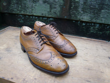 Load image into Gallery viewer, JOSEPH CHEANEY VINTAGE BROGUES – BROWN / TAN - UK 8 – KENNET – VERY GOOD CONDITION
