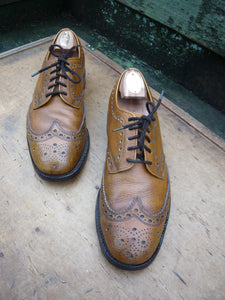 JOSEPH CHEANEY VINTAGE BROGUES – BROWN / TAN - UK 8 – KENNET – VERY GOOD CONDITION