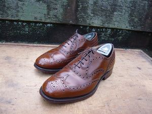 CHURCH’S BROGUES – BROWN / TAN - UK 7.5 – BURWOOD – EXCELLENT CONDITION