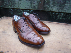 CHURCH’S BROGUES – BROWN / TAN - UK 7.5 – BURWOOD – EXCELLENT CONDITION