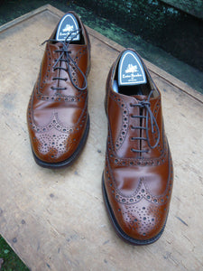 CHURCH’S BROGUES – BROWN / TAN - UK 7.5 – BURWOOD – EXCELLENT CONDITION