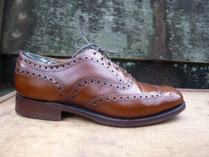 CHURCH’S BROGUES – BROWN / TAN - UK 7.5 – BURWOOD – EXCELLENT CONDITION