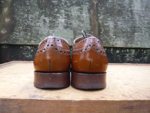 CHURCH’S BROGUES – BROWN / TAN - UK 7.5 – BURWOOD – EXCELLENT CONDITION