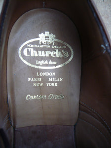 CHURCH’S BROGUES – BROWN / TAN - UK 7.5 – BURWOOD – EXCELLENT CONDITION