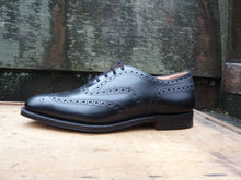 Load image into Gallery viewer, CHURCH’S BROGUES – BLACK CALF – UK 7 - BRISBANE – UNWORN CONDITION
