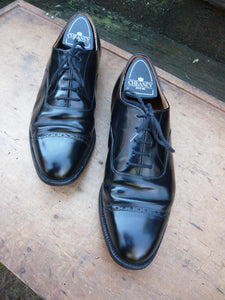 CHURCH’S VINTAGE BROGUES – BLACK - UK 8 – BARCROFT - EXCELLENT CONDITION