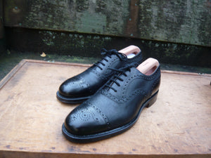 CHURCH’S BROGUES – BLACK – UK 8.5 – CHEPSTOW -  WORN ONCE