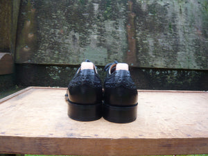 CHURCH’S BROGUES – BLACK – UK 8.5 – CHEPSTOW -  WORN ONCE