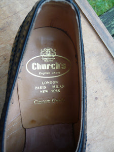 CHURCH’S BROGUES – BLACK – UK 8.5 – CHEPSTOW -  WORN ONCE