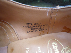 CHURCH’S BROGUES – BLACK – UK 8.5 – CHEPSTOW -  WORN ONCE