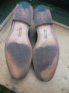 CHURCH’S BROGUES – BLACK – UK 8.5 – CHEPSTOW -  WORN ONCE