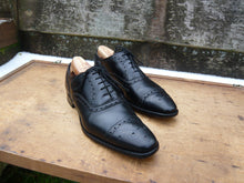 Load image into Gallery viewer, JOSEPH CHEANEY BROGUES – BLACK – UK 8 – PARKINSON - EXCELLENT CONDITION
