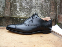 Load image into Gallery viewer, JOSEPH CHEANEY BROGUES – BLACK – UK 8 – PARKINSON - EXCELLENT CONDITION
