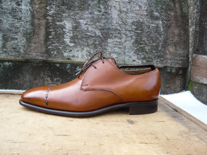 JOSEPH CHEANEY DERBY – BROWN / TAN – UK 7.5 – MEL – EXCELLENT CONDITION