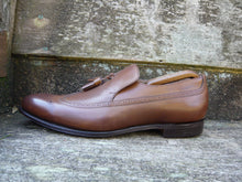 Load image into Gallery viewer, CHURCH’S TASSEL LOAFERS – BROWN / TAN NEVADA CALF – UK 10.5 – LOWDEN – UNWORN CONDITION
