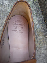 Load image into Gallery viewer, CHURCH’S TASSEL LOAFERS – BROWN / TAN NEVADA CALF – UK 10.5 – LOWDEN – UNWORN CONDITION
