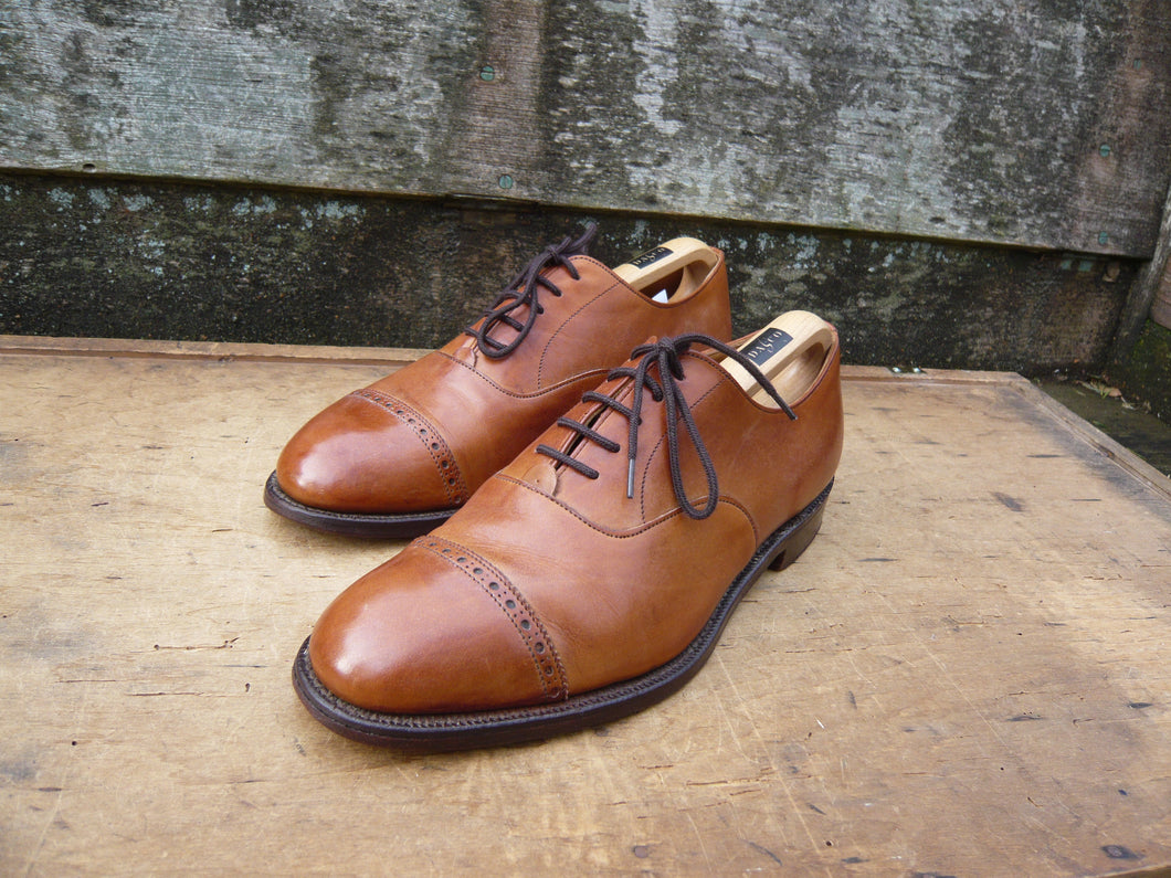 JOSEPH CHEANEY BROGUES – BROWN / TAN – UK 8.5 – RENOIR - EXCELLENT CONDITION