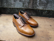 JOSEPH CHEANEY VELDTSCHOEN DERBY – BROWN / TAN - UK 6.5 – NEATH – WORN ONCE