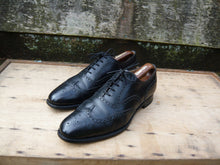 Load image into Gallery viewer, CHURCH’S BROGUES MEN’S SHOES – BLACK – SANDRINGHAM – UK 9 – EXCELLENT CONDITION
