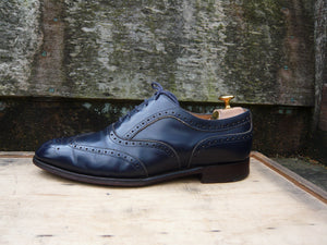 JOSEPH CHEANEY BROGUES – NAVY BLUE – UK 9 – GROSVENOR – VERY GOOD  CONDITION