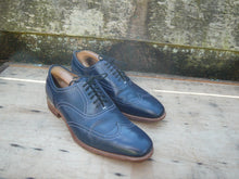 Load image into Gallery viewer, JOSEPH CHEANEY BROGUES – NAVY BLUE – UK 8 – HADDON – EXCELLENT CONDITION
