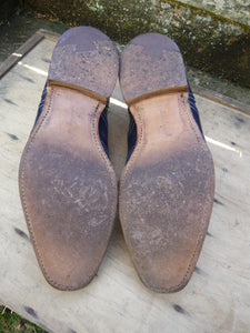 JOSEPH CHEANEY BROGUES – NAVY BLUE – UK 8 – HADDON – EXCELLENT CONDITION