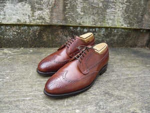 CROCKETT & JONES HAND GRADE BROGUES – BROWN / TAN – UK 7.5 – SUPERB CONDITION