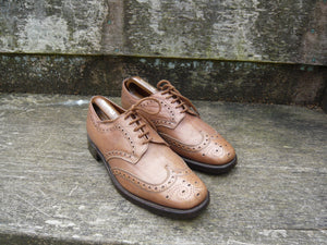 JOSEPH CHEANEY VINTAGE BROGUES – BROWN / TAN - UK 8.5 – EXCELLENT CONDITION