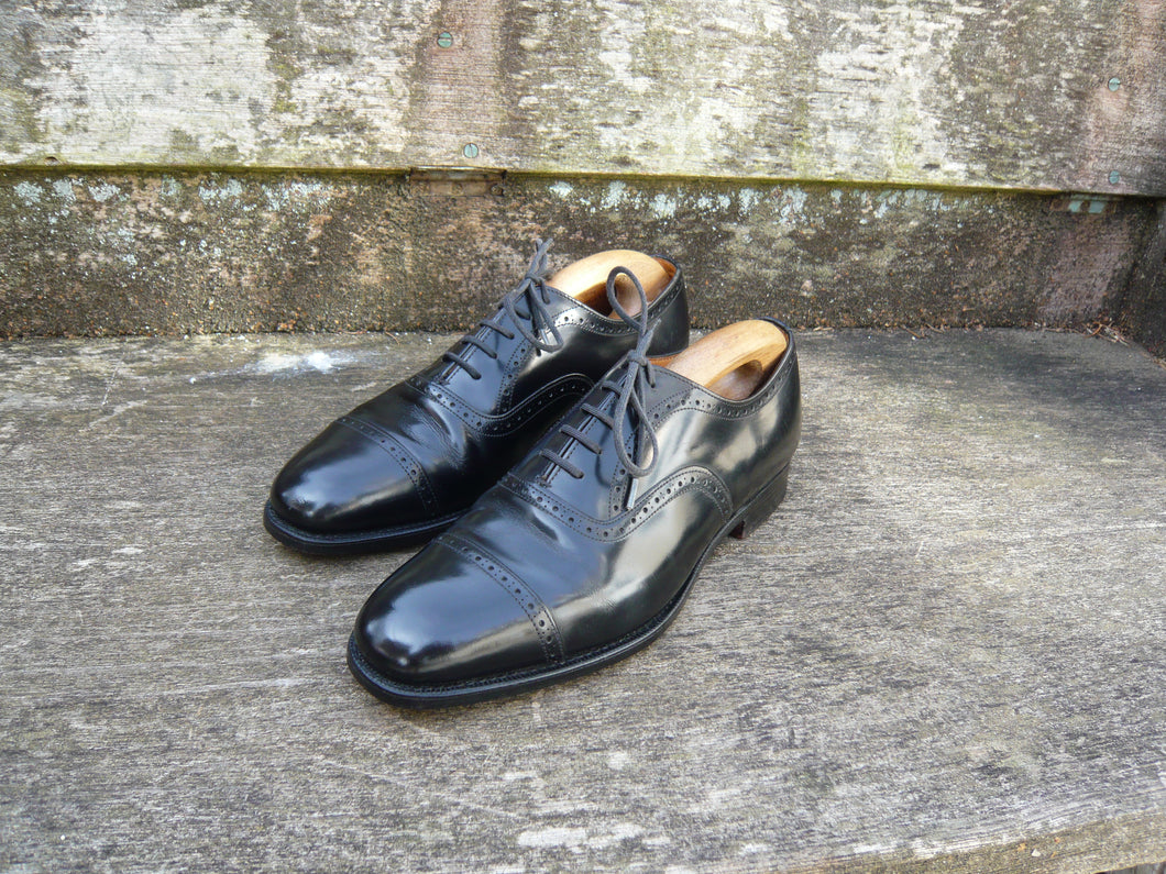 CHURCH’S VINTAGE BROGUES - BLACK – UK 7 – LEGATE – EXCELLENT CONDITION