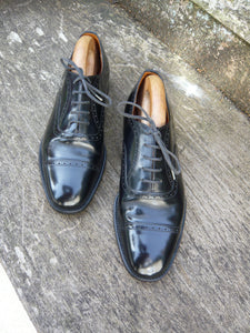 CHURCH’S VINTAGE BROGUES - BLACK – UK 7 – LEGATE – EXCELLENT CONDITION