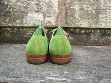 Load image into Gallery viewer, JOHN LOBB DERBY – SPRING GREEN SUEDE – UK 6.5 – SUPERB CONDITION
