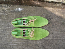 Load image into Gallery viewer, JOHN LOBB DERBY – SPRING GREEN SUEDE – UK 6.5 – SUPERB CONDITION
