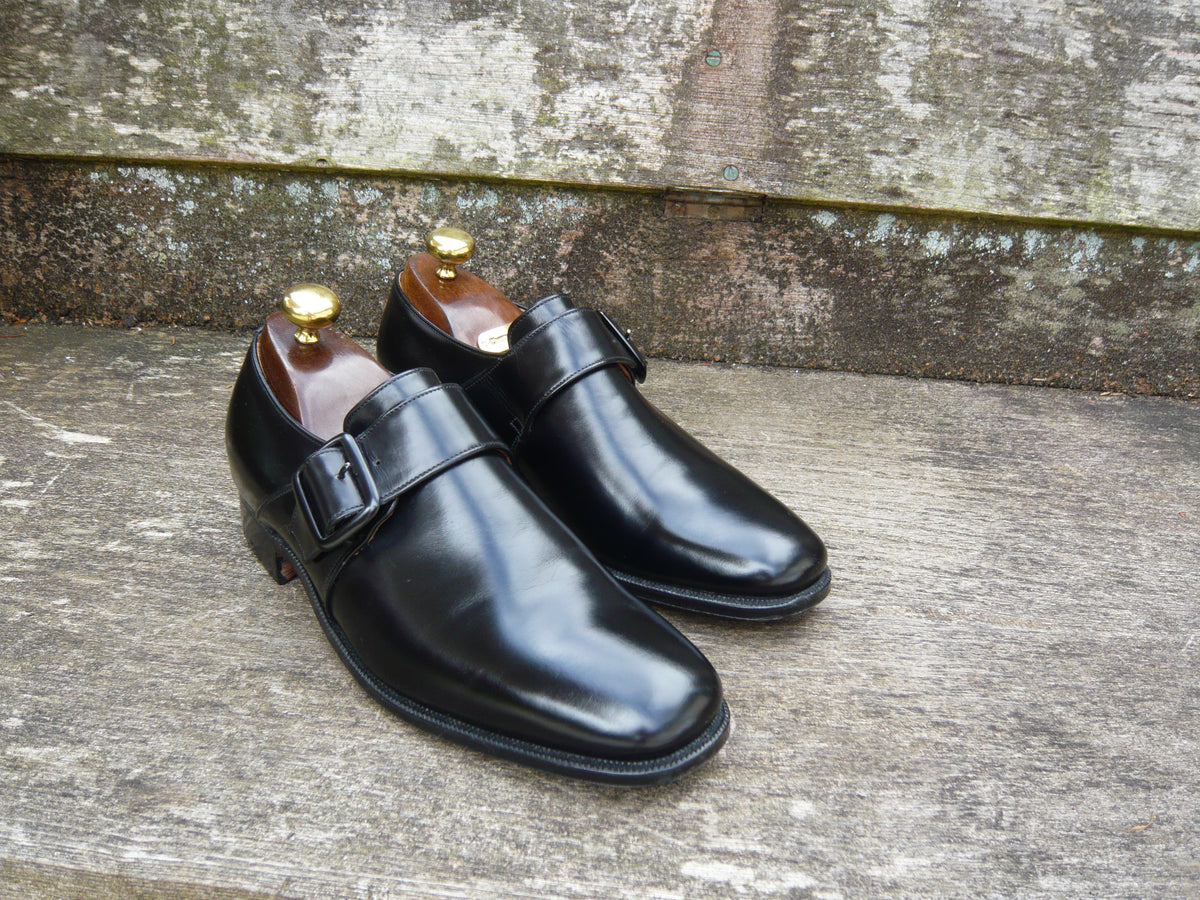 CHURCH'S VINTAGE MONK STRAP – BLACK - afish shoes