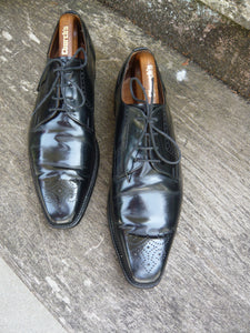 JOSEPH CHEANEY BROGUES – BLACK – UK 9.5 – EWAN – EXCELLENT CONDITION