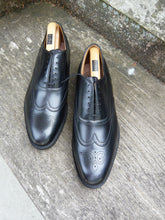 Load image into Gallery viewer, CHURCH’S BROGUES – BLACK - UK 10.5 – GUNTHORPE – UNWORN CONDITION
