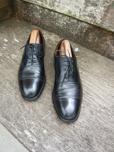 JOSEPH CHEANEY VINTAGE BROGUES – BLACK – UK 7.5 – CHESHIRE – VERY GOOD CONDITION