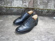 Load image into Gallery viewer, CHURCH’S BROGUES – UNLINED BLACK CALF LEATHER - UK 7 – BURWOOD H – EXCELLENT CONDITION
